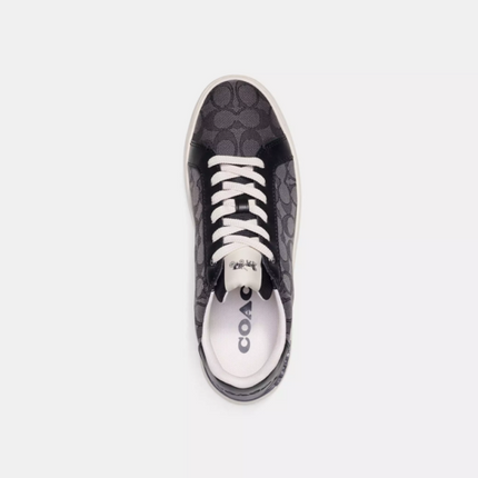 Men's Coach Clip Low-Top Skateboard Black Sneakers