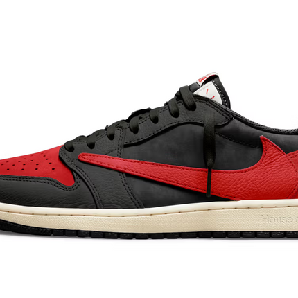 Men's Travis Scott x Air Jordan 1 Retro Low  ‘Bred' Shoes