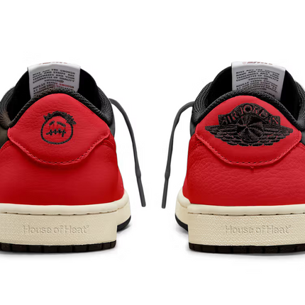 Men's Travis Scott x Air Jordan 1 Retro Low  ‘Bred' Shoes