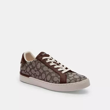 Men's Coach Clip Low-Top Skateboard Maple Sneakers
