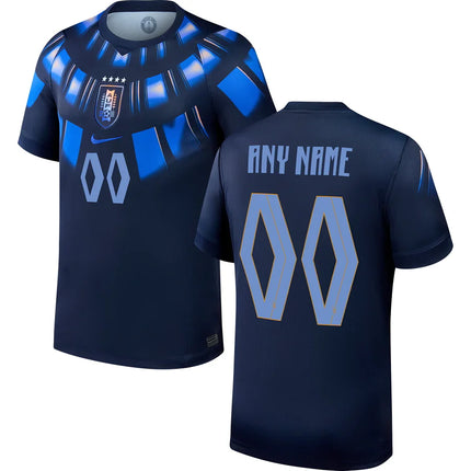 Custom Name Uruguay World Cup 2026 Away Jersey - Navy