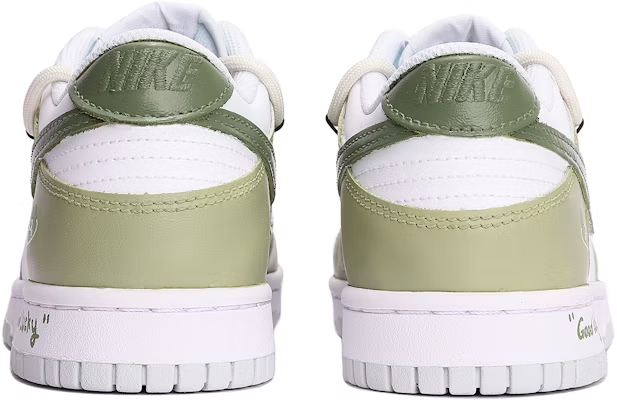 Men's Nike Dunk Low Deconstructed White-Green Shoes