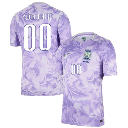 Custom Name South Korea National Team 2026 Away Jersey – Purple