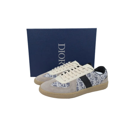 Men's Dior B01 Matchpoint Gray And Blue Print Sneakers