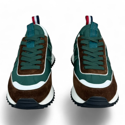 Men's Pacey Nylon & Suede Green And Brown Sneakers