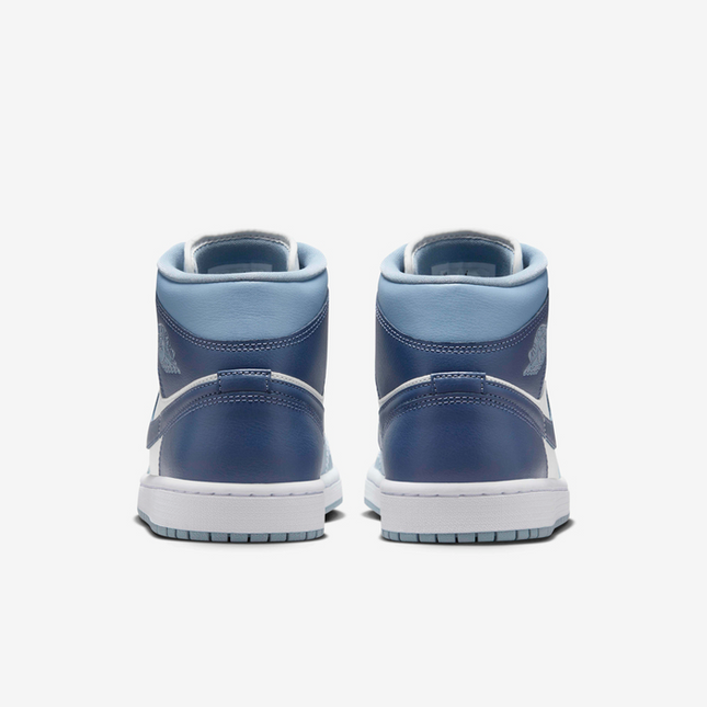 Men's Nike Air Jordan 1 Mid Two-Tone Blue Shoes