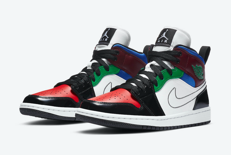 Men's Nike Air Jordan 1 Mid SE Multicolor Shoes