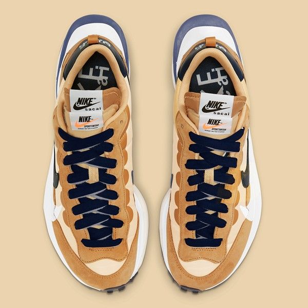 Men's Nike x Sacai Vapor Waffle Sesame Blue Void Shoes