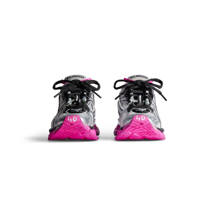Men's Balenciaga Runner Silver Pink Shoes
