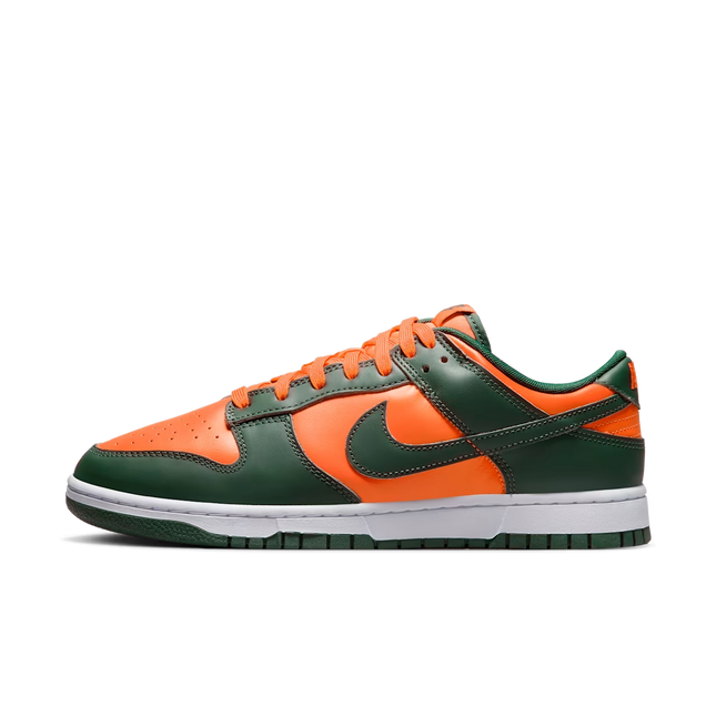 Men's Nike Dunk Low Miami Hurricanes Shoes