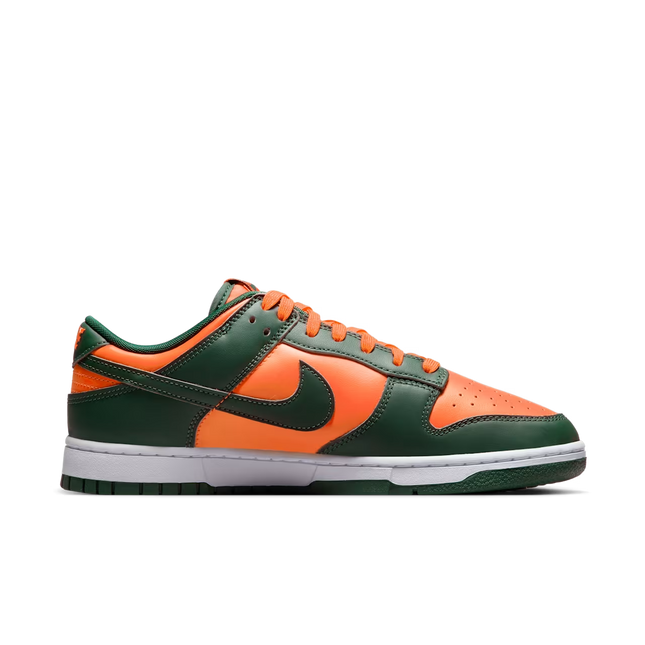 Men's Nike Dunk Low Miami Hurricanes Shoes