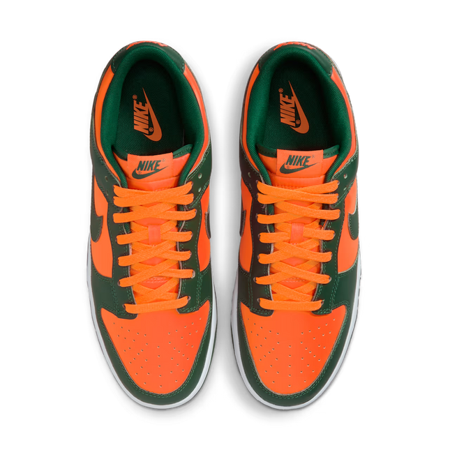 Men's Nike Dunk Low Miami Hurricanes Shoes