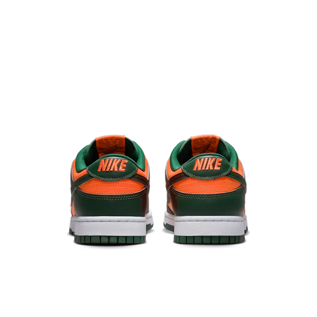 Men's Nike Dunk Low Miami Hurricanes Shoes