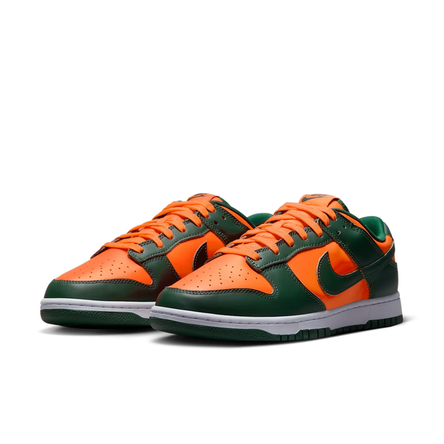 Men's Nike Dunk Low Miami Hurricanes Shoes