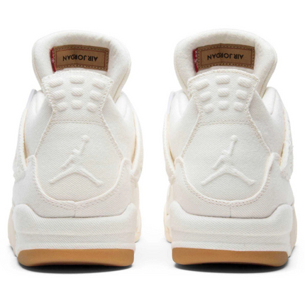 Men's Levi's x Air Jordan 4 Retro White Denim Shoes
