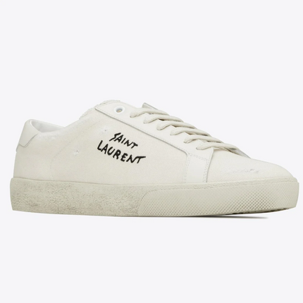 Men's Saint Laurent Court Classic SL06 White Sneakers
