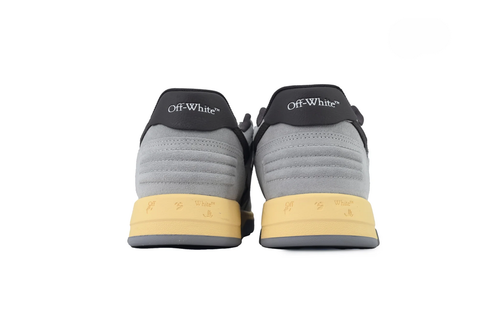 Men's Off-White Out Of Office Sneakers In Light Grey Black