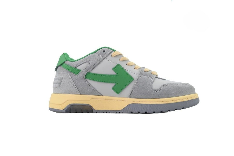 Men's Off-White Out Of Office Sneakers In Light Grey Green