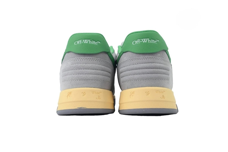 Men's Off-White Out Of Office Sneakers In Light Grey Green