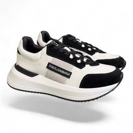 Men's Dolce & Gabbana Low-Top Platform White And Black White Sneakers
