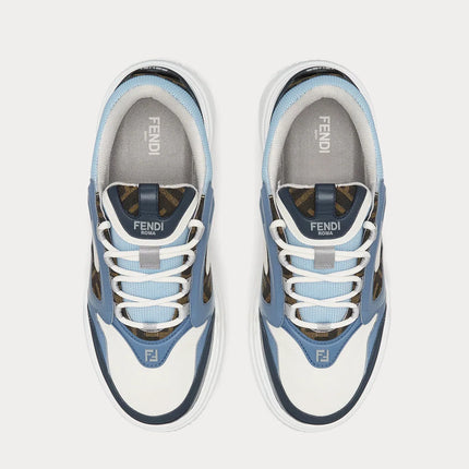 Men's FENDI Sneaker Fendi Force White Light Blue Sneakers