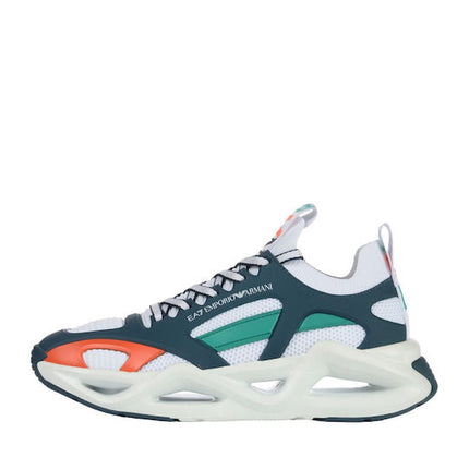 Men's Ea7 Emporio Armani Sneakers With Mesh Panels Multi-Colored Sneakers