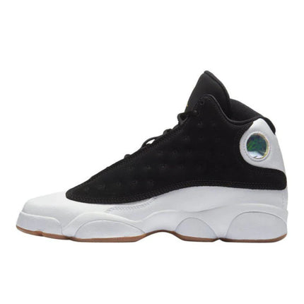 Men's Nike Air Jordan 13 Black White Gum Shoes
