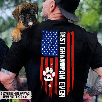 Best Grandpaw Ever Back Dog Shirt