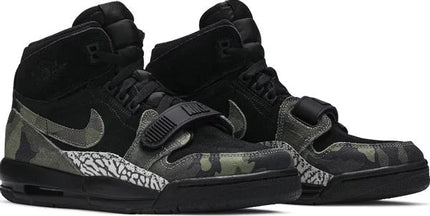 Men's Air Jordan Legacy 312 High Black Camo Green Shoes