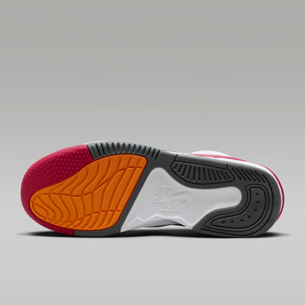 Men's Jordan Max Aura 5 White And Cardinal Red Shoes