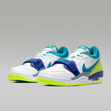 Men's Air Jordan Legacy 312 Low White Ultramarine Neon Shoes