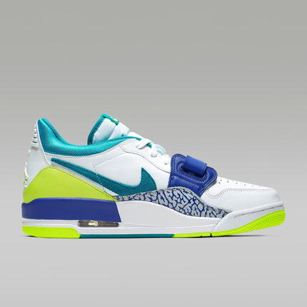 Men's Air Jordan Legacy 312 Low White Ultramarine Neon Shoes