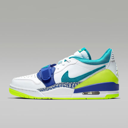 Men's Air Jordan Legacy 312 Low White Ultramarine Neon Shoes