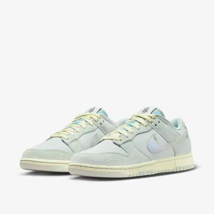 Men's Dunk Low SE Light Silver and Ocean Bliss Shoes