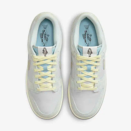 Men's Dunk Low SE Light Silver and Ocean Bliss Shoes