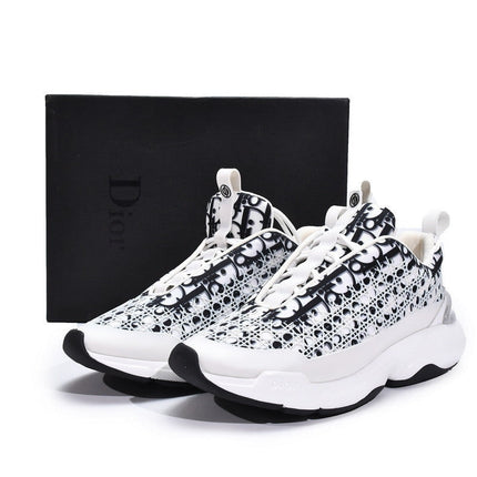Men's Christian Dior B24 Oblique White Sneaker Shoes