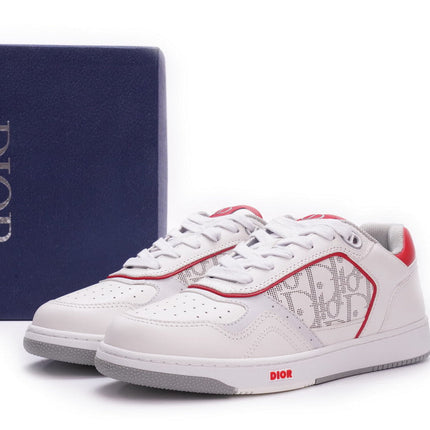 Men's Christian Dior B27 White Pink Sneaker Shoes