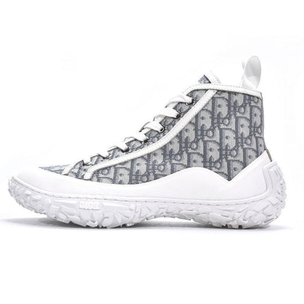 Men's Christian Dior B28 Oblique Gray White Sneaker Shoes