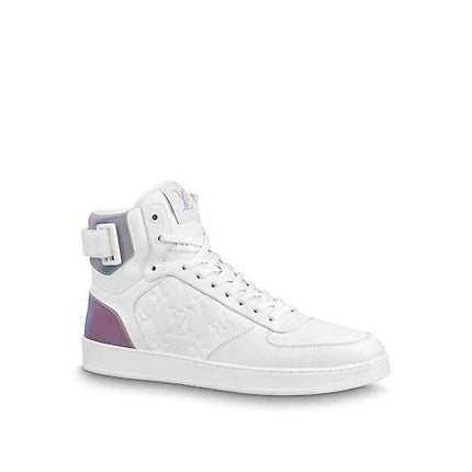 Men's LV Louis Vuitton Rivoli Sneaker Boot Shoes V1