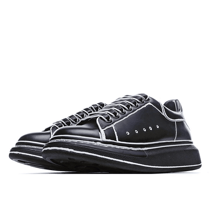 Men's Alexander MCQueen Oversized Sole Leather Sneakers Shoes V15