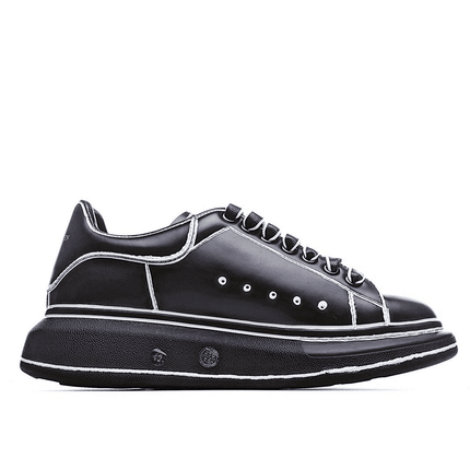 Men's Alexander MCQueen Oversized Sole Leather Sneakers Shoes V15