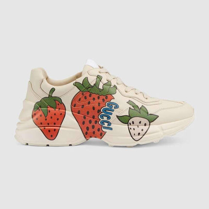 Men's Gucci Rhyton Strawberry Sneaker Shoes
