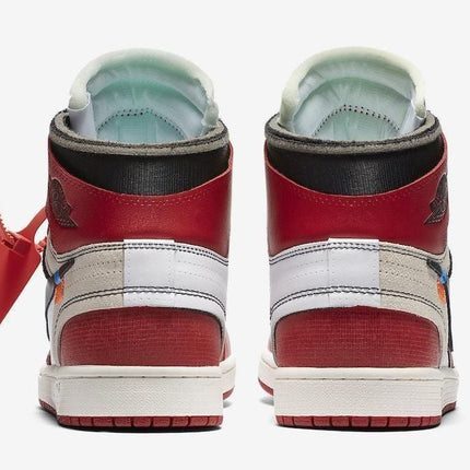 Men's Air Jordan 1 X Off White Red Shoes