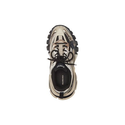 Men's Balenciaga Track 2.0 Open Sneaker In Beige Black