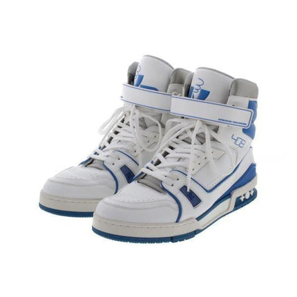Men's LV Louis Vuitton Trainer High Top Sneaker Boot Shoes V1
