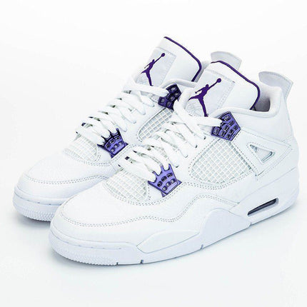Men's Air Jordan 4 Court Purple Metallic Shoes