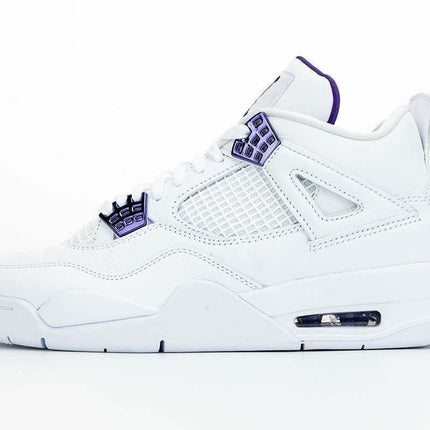 Men's Air Jordan 4 Court Purple Metallic Shoes