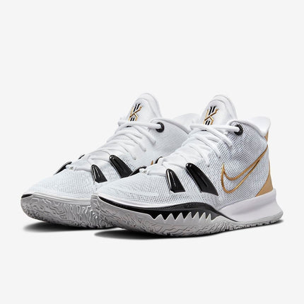 Men's Kyrie 7 White Premium Gold Shoes