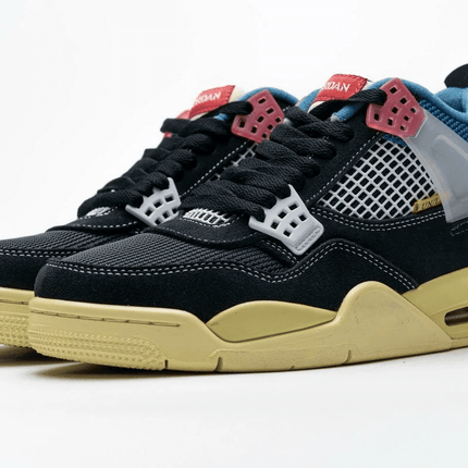 Men's Union LA x Air Jordan 4 Retro SP Off Noir Black Shoes