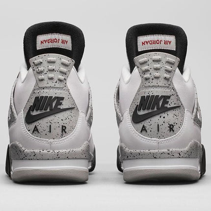Men's Air Jordan 4 White Cement Shoes